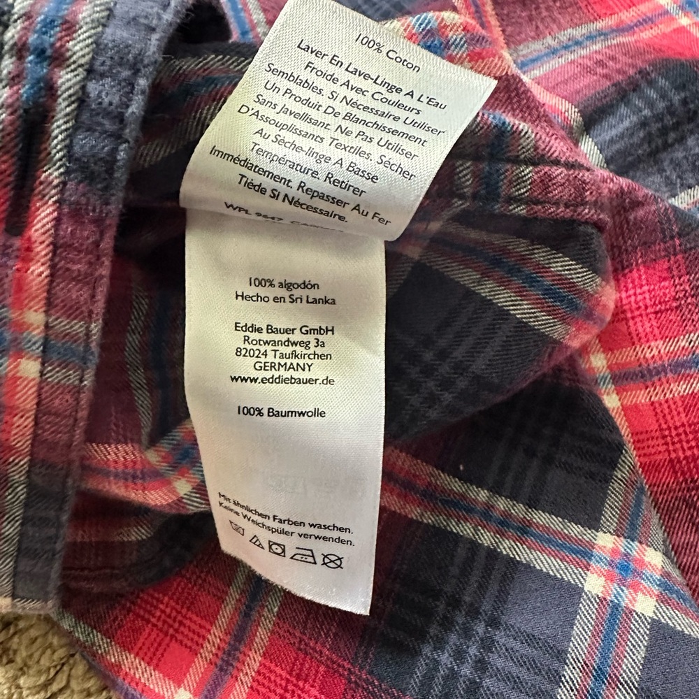 Eddie Bauer Multicolor Plaid Shirt - Picture 5 of 8